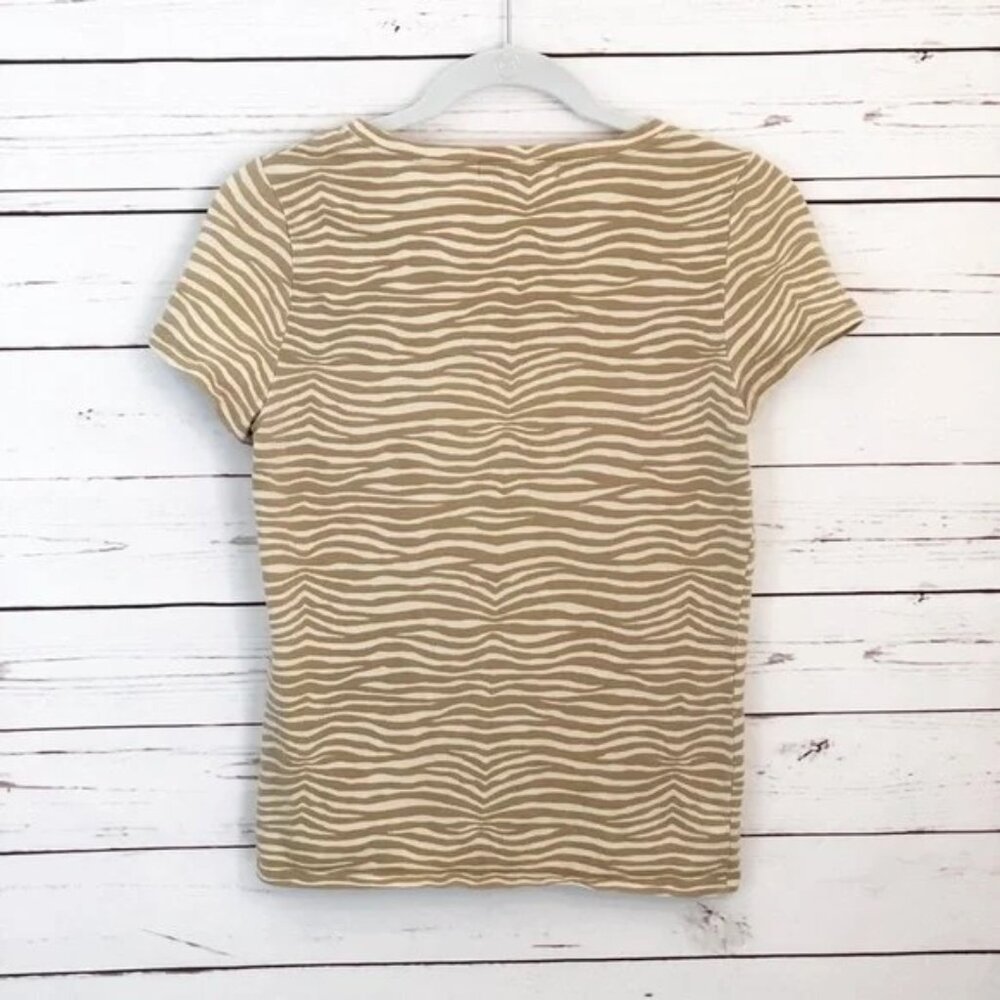 MICHAEL Michael Kors V-Neck Animal Print T-Shirt - Picture 2 of 4